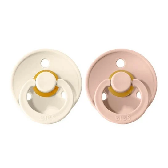 Bibs Pack Chupetas Látex 0-6m Blush e Ivory T1 2 Unidades