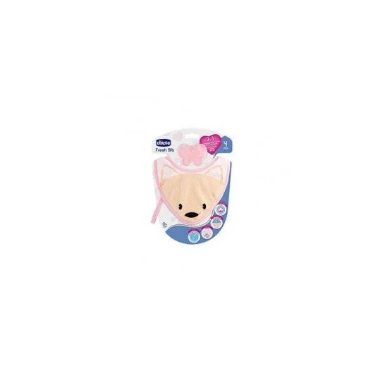 Chicco 3en1 Bavaglino Fresco Rosa Bite 4m+