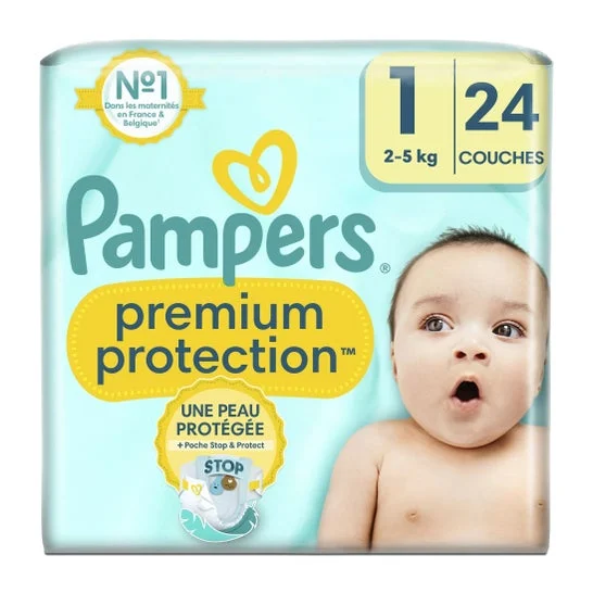Pampers Premium Protection T1 24 Couches