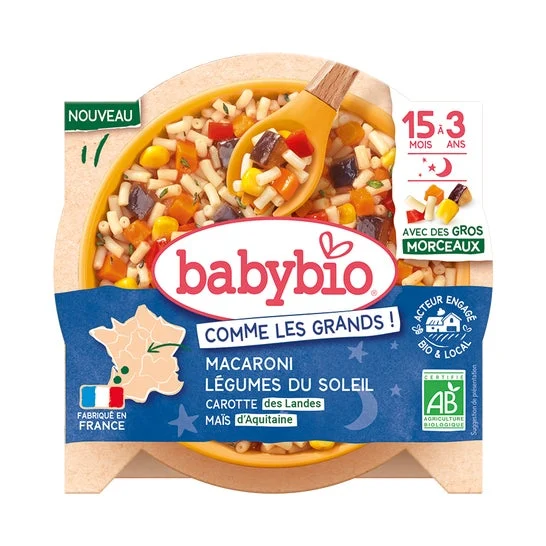 BabyBio Como Los Grandes Macarrones & Verduras Secas 200 g