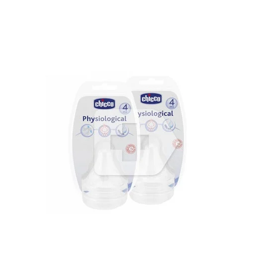 Tettarella Chicco™ in silicone fisiologico + 4m 2uds