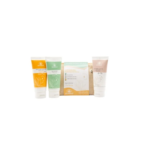 Aloesol Sensual Escape Kit Gel + Latte per il corpo + Protezione solare SPF30 3x100ml