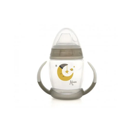 Kiokids Taza de Aprendizaje Noche Gris 270ml 1ud