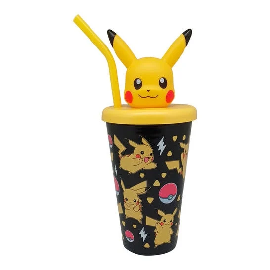 Kids Licensing Vaso Caña Topper 3D Pikachu Pokemon 500ml 1ud