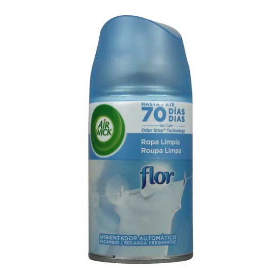 Air Wick Ambientador Automatico Ropa Limpia Flor Spray 250ml