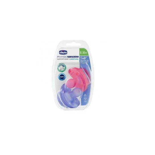Chicco PhysioForma Soft Chupete Rosa 6-16m 2uds