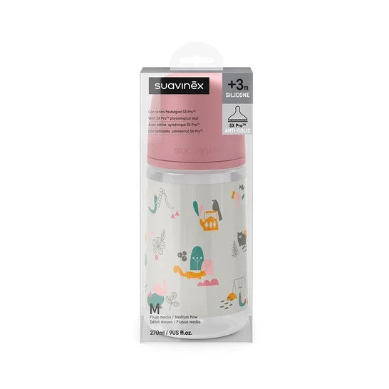Suavinex Physio Silic Bottle Sx Pro M +3M 270ml