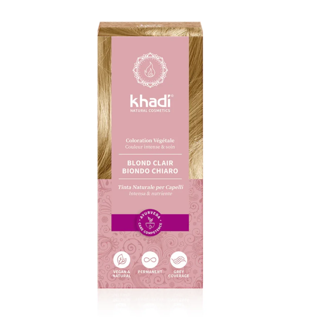 KHADI Tinta Naturale per Capelli – Light Blonde | Biondo Chiaro