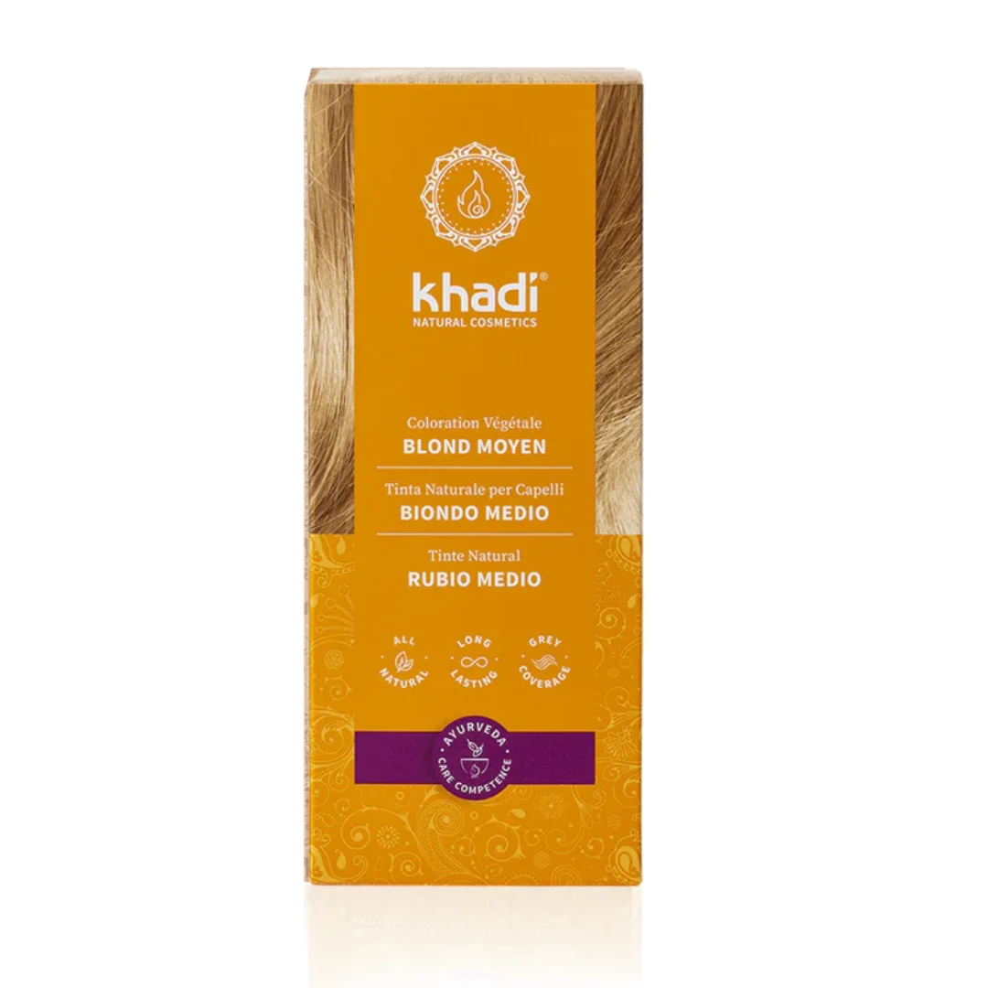 KHADI Tinta Naturale per Capelli – Medium Blonde | Biondo Medio