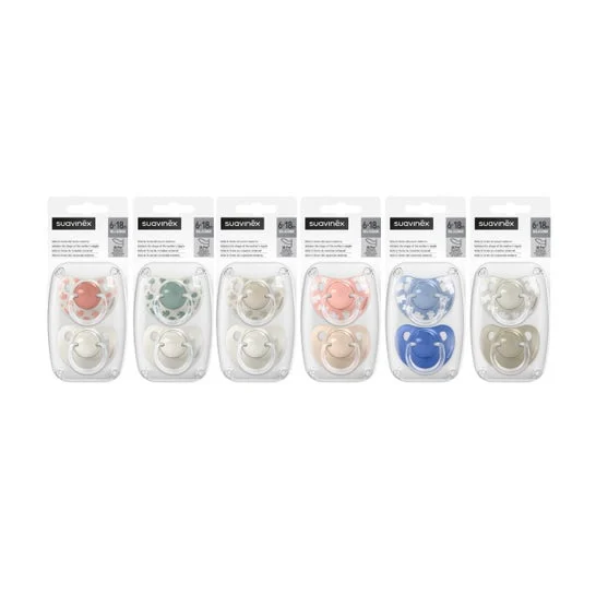 Suavinex Classic Silicone Soother 6-18M 2 pz