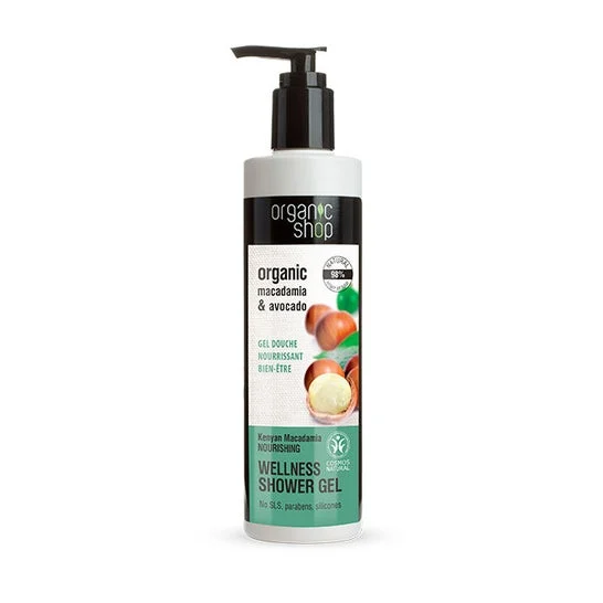 Organic Shop gel doccia nutriente Macadamia dal Kenya 280ml