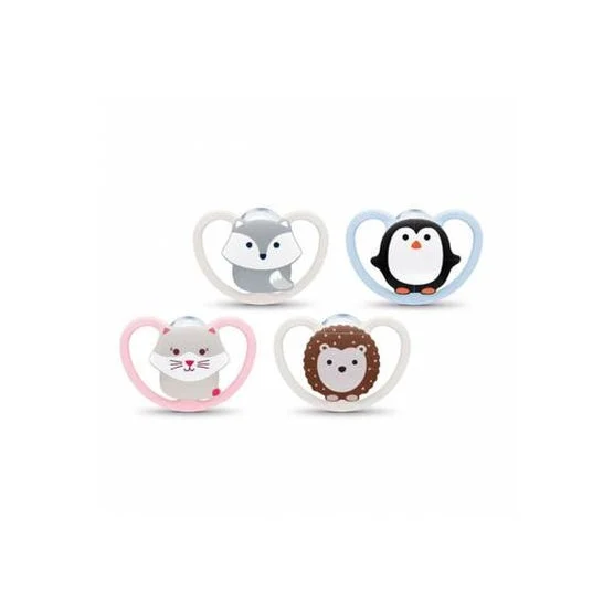 Nuk Pack Space Chupetes Silicona 0-6m 2uds