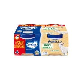 Mellin Omogeneizzato Agnello +4m 4x80g