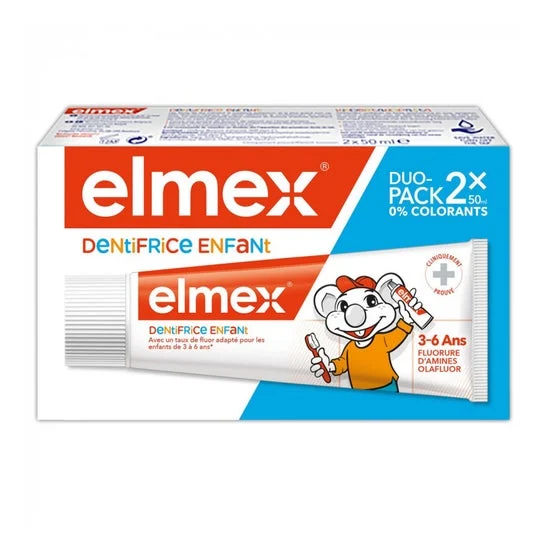 Elmex Baby Dentifricio Kit 3-6 anni 2x50ml