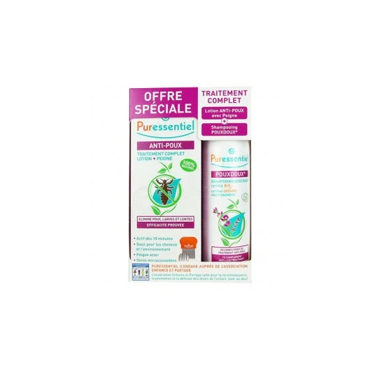Puressentiel lozione anti-pidocchi 100 ml + shampoo 200 ml