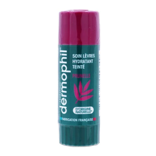 Dermophil Bálsamo Labial Tinta Ciruela Hidratante 4 gr