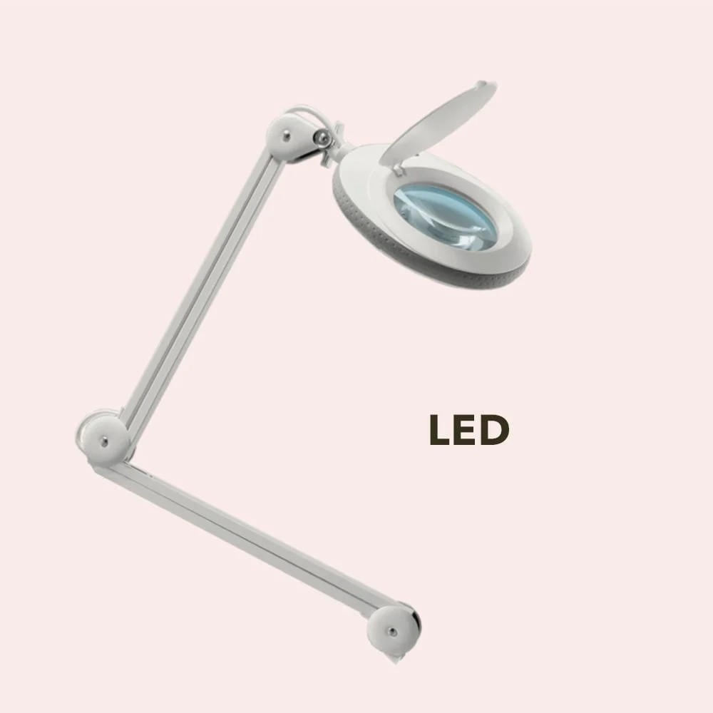 LENTE 5 DIOTTRIE INGRANDIMENTO LED 5 POLLICI PER ESTETISTA CENTRO ESTETICO OVAL LED MELCAP