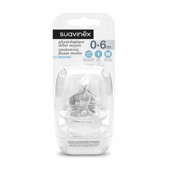 Tettarella Suavinex Silicone Anatomico T1M 2 U