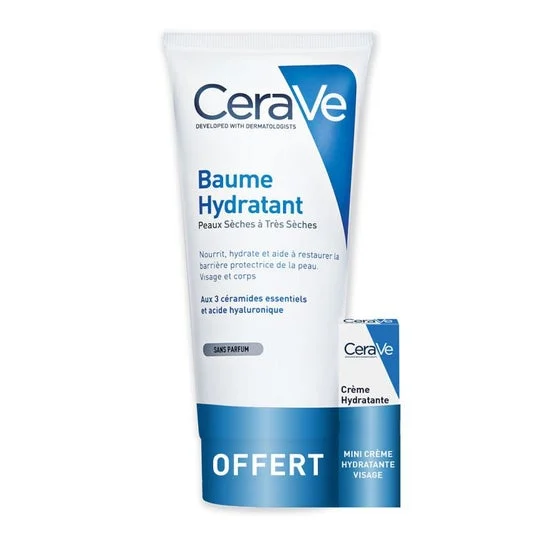 CeraVé Bálsamo Hidratante 177ml + Crema Hidratante Facial 3ml