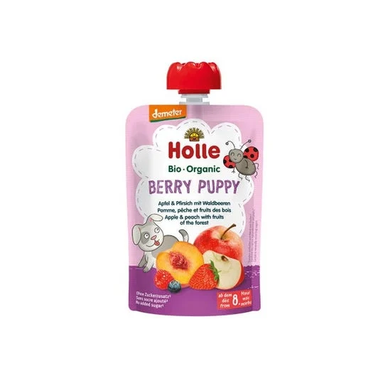 Holle Berry Puppy Apple Peach Woodland Fruit 100g