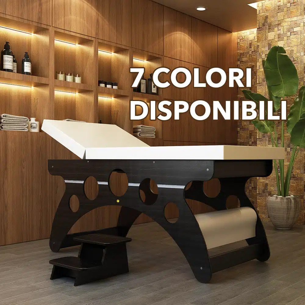 Lettino per massaggi Estetico Professionale ATENE in Legno Multistrato di Betulla