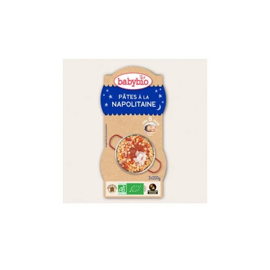 Babybio Good Night Bowls Ptes Neapolitaine Bio ds 8 mesi 2 x 200g di Babybio Good Night Bowls Ptes Neapolitaine Bio ds 8 mesi 2 x 200g