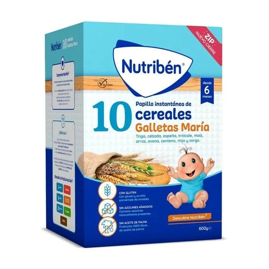 Nutriben 10 Cereales Galleta Maria 600g