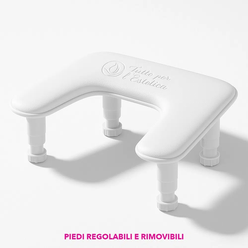 Poggiamani inclinato forma U altezza regolabile per estetista manicure ricostruzione unghie per tavolo manicure