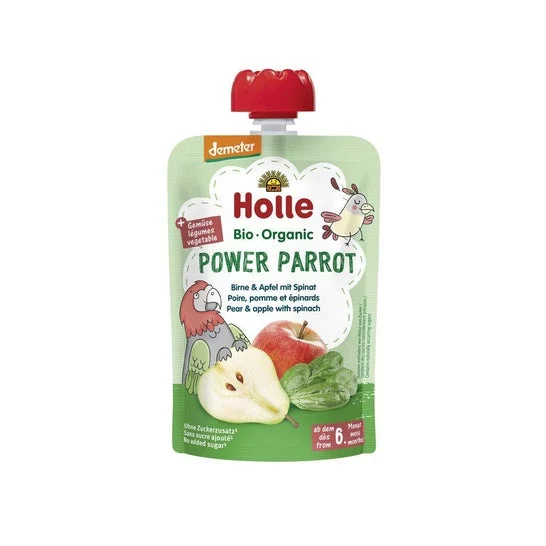 Holle Frullato di Pera, Mela e Spinaci +6M 90g