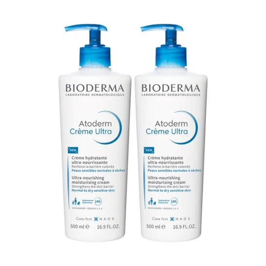 Bioderma Atoderm Ultra Nourishing Cream 2x500ml