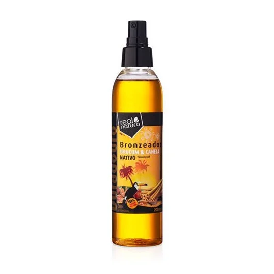 Real Natura Óleo Bronzeador Urucum e Canela 200ml