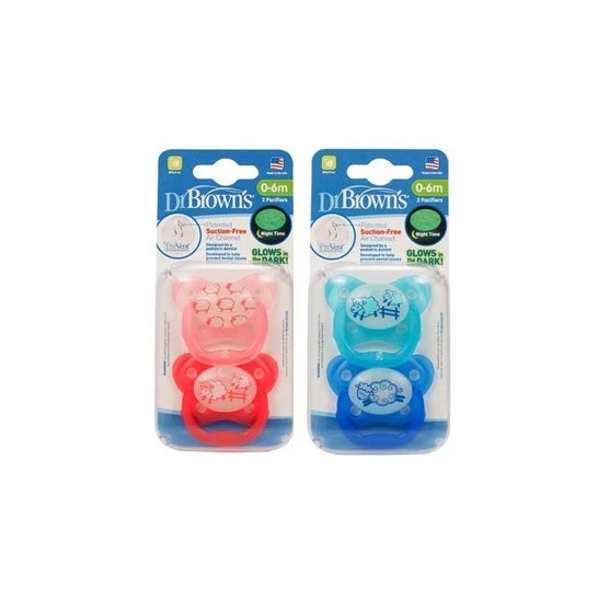 Dr Brown's Prevent Succhietto Silicone 0-6m 2 Unità