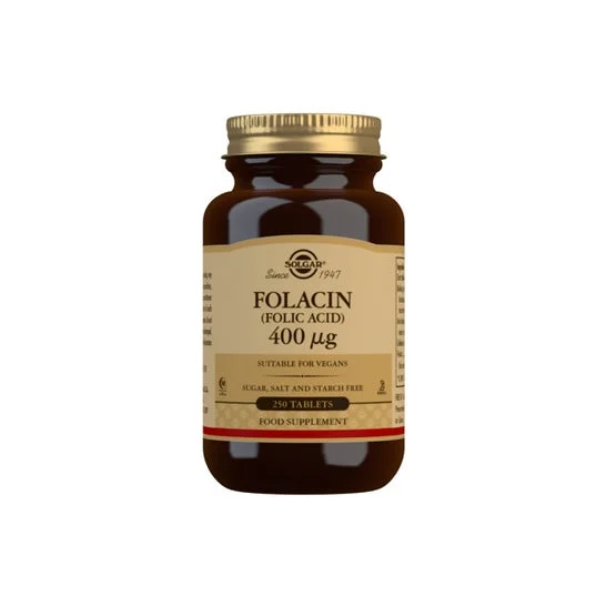 Solgar Folacín Acido Folico 400mcg 250 tavolette