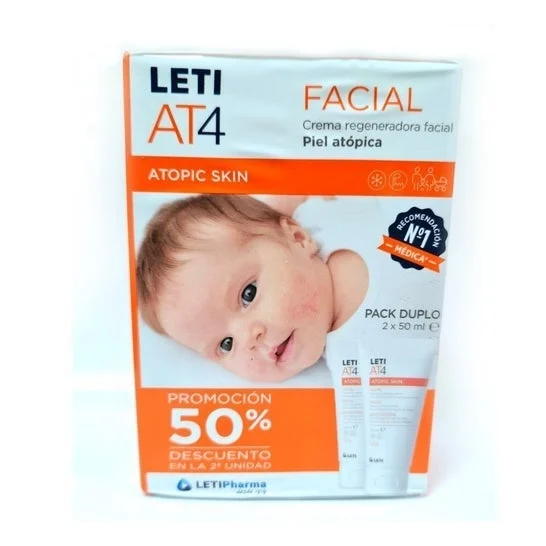 Leti AT4 Crema per il viso 2x50ml