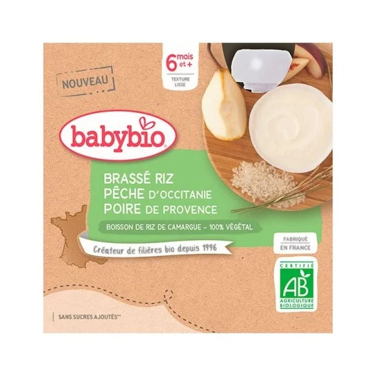 BabyBio zucche riso pesca pera 4uts 85g