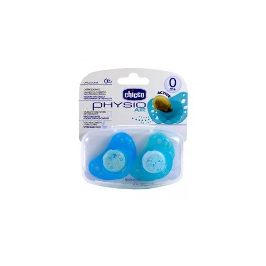 Succhietto in gomma Chicco™ Physio Air blu 0m+ 2 pezzi