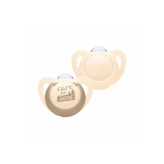Nuk For Nature Chupete Silicona Crema 0-6M 2uds