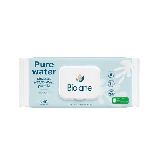 Biolane Expert Pro Pack Salviette Pure Water 3x60 Unità