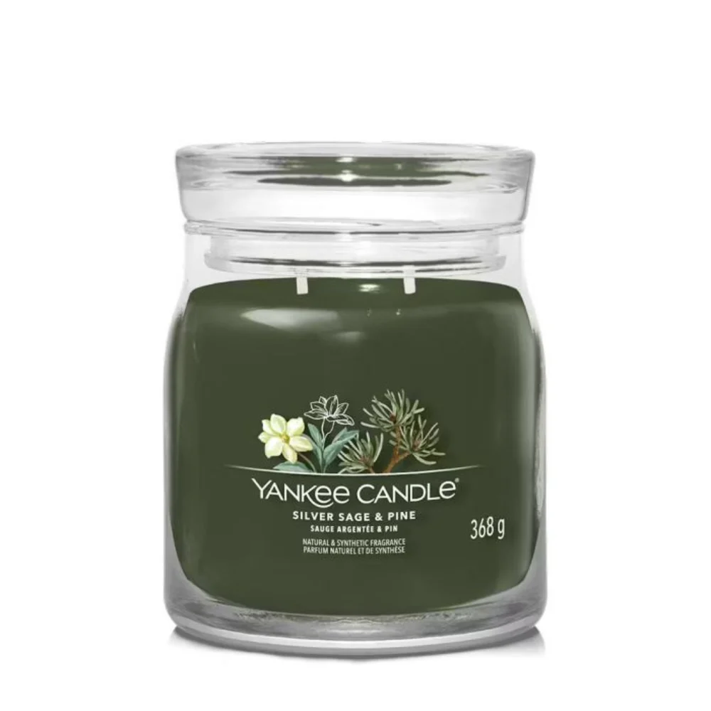 Yankee Candle Silver Sage & Pine Signature candela- 368,0 g