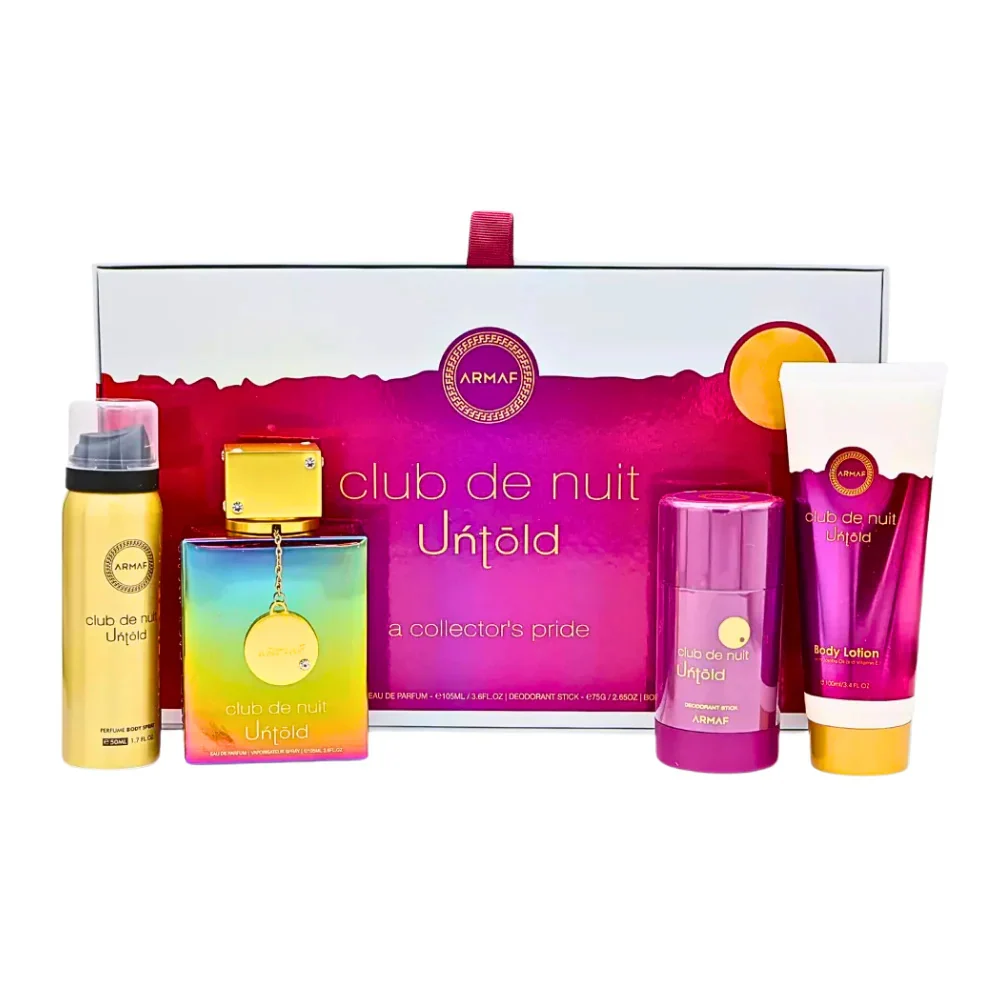 Armaf Club De Nuit Untold Set regalo EDP 105 ml, lozione corpo 100 ml, deodorante 75 g e spray corpo 50 ml - 105 ml
