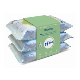 Mustela Salviette Detergenti Avocado Bio 3x60 Unità