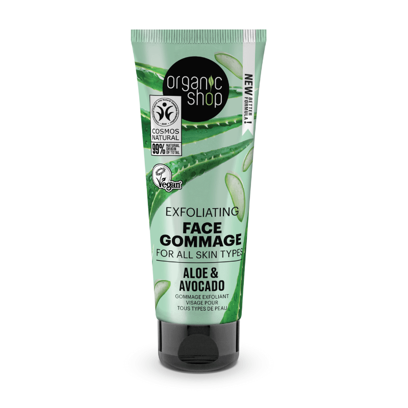 ORGANIC SHOP Aloe & Avocado – Exfoliating Face Gommage For All Skin Types