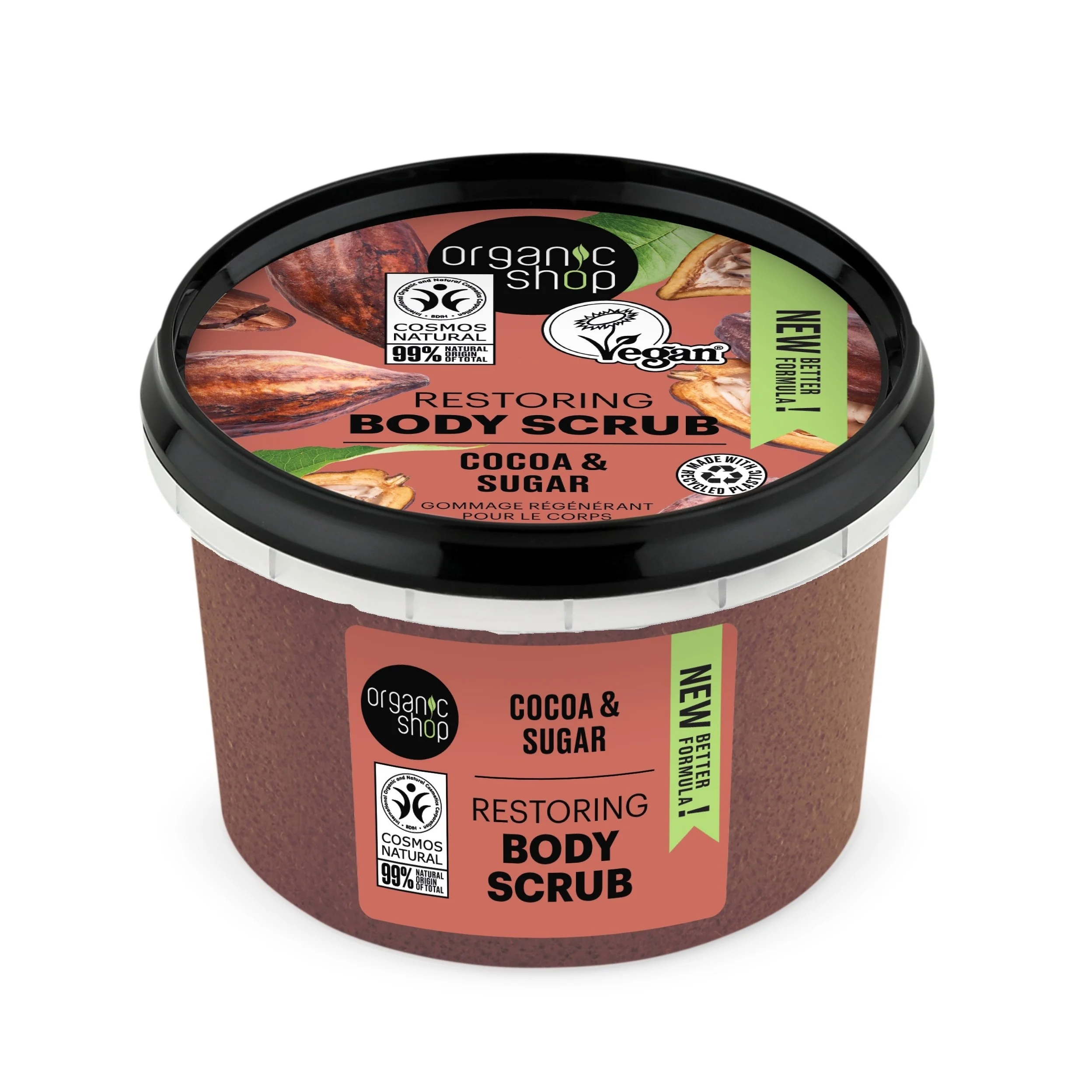 ORGANIC SHOP Cocoa & Sugar – Restoring Body Scrub