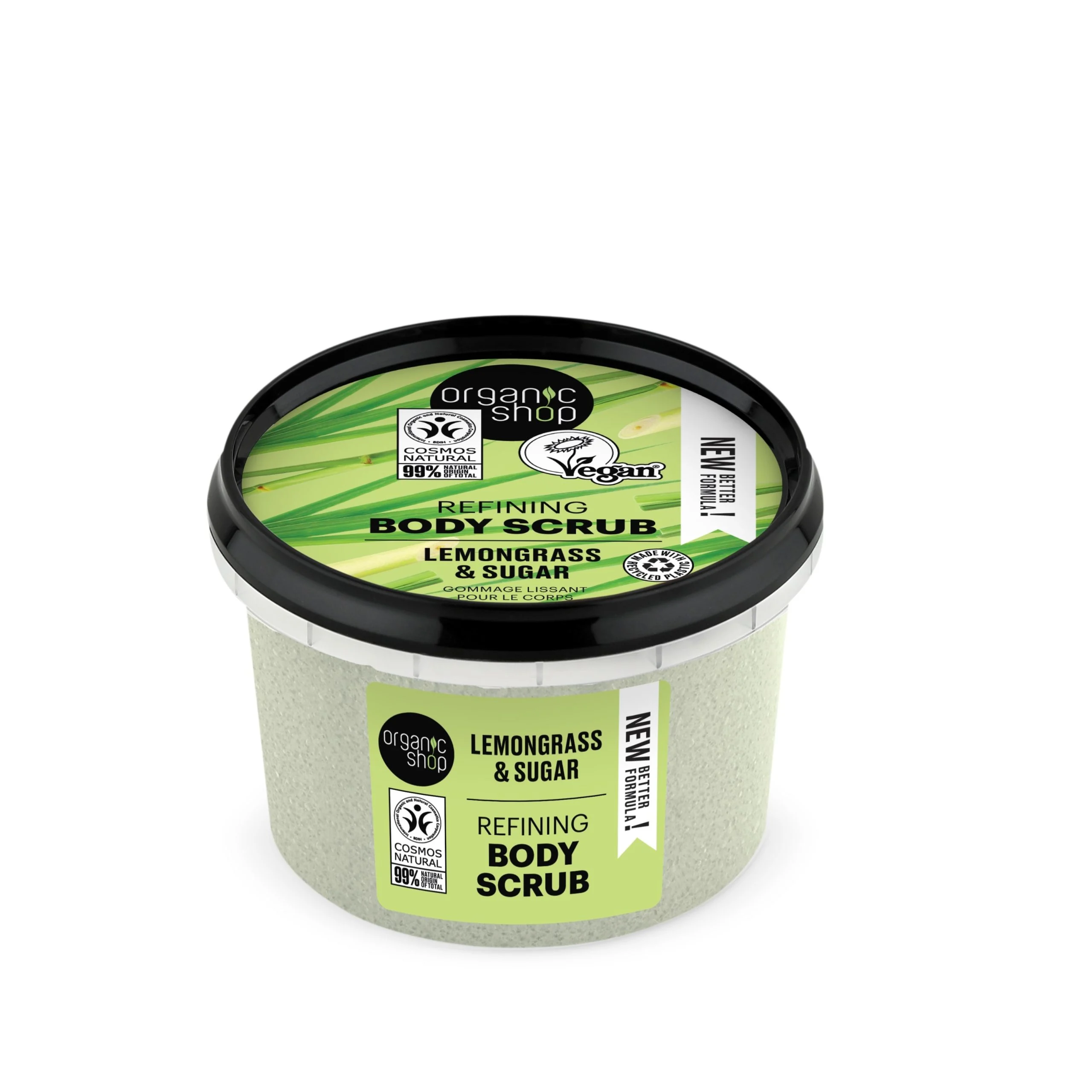 ORGANIC SHOP Lemongrass & Sugar – Refining Body Scrub