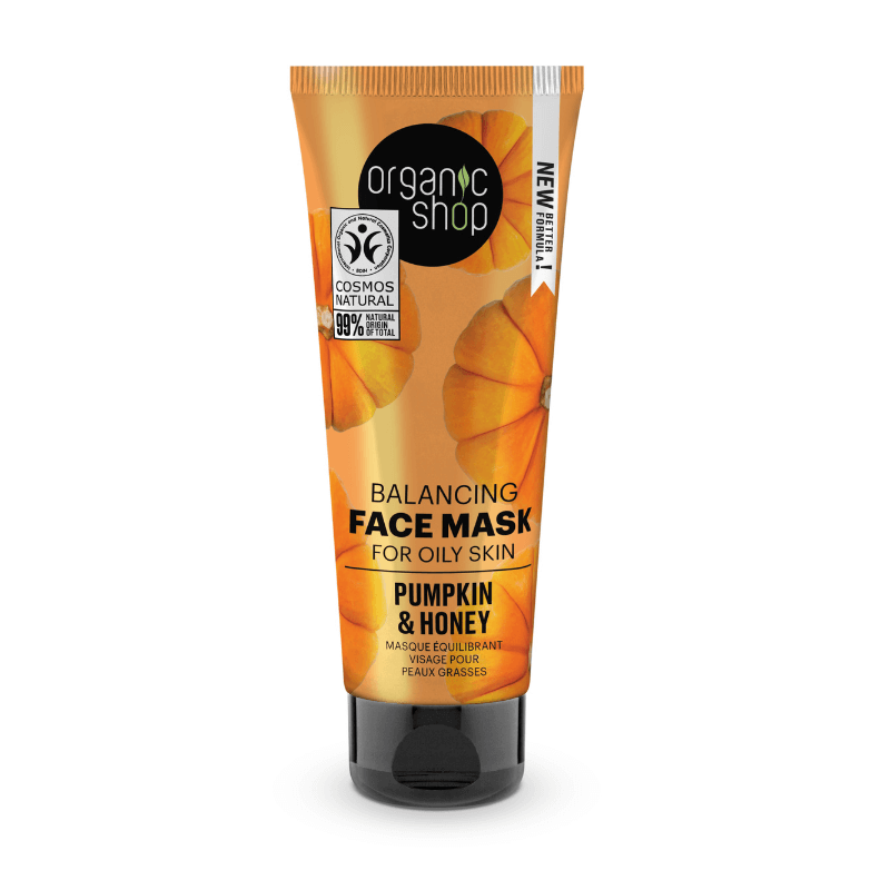 ORGANIC SHOP Pumpkin & Honey – Balancing Face Mask For Oily Skin