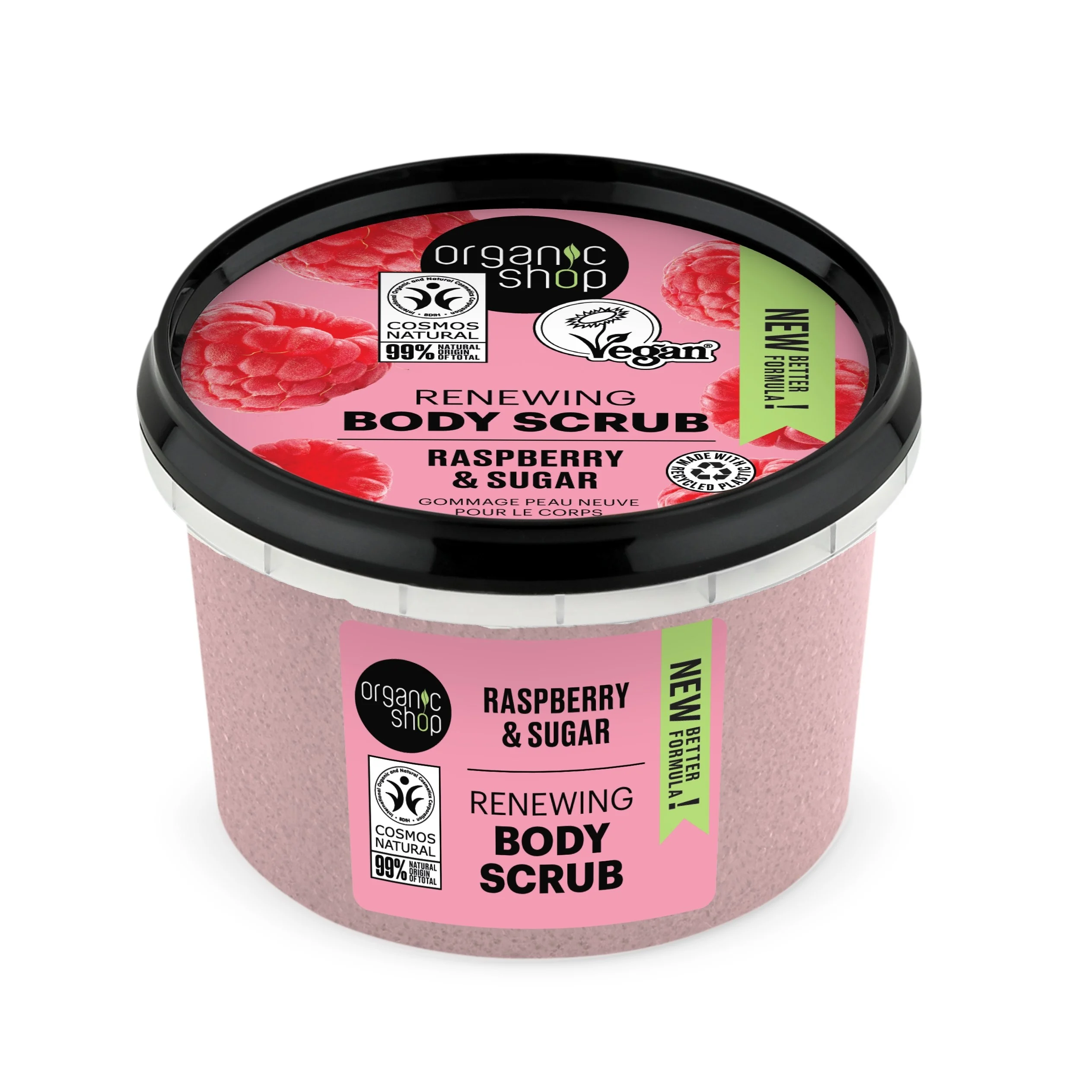 ORGANIC SHOP Raspberry & Sugar – Renewing Body Scrub