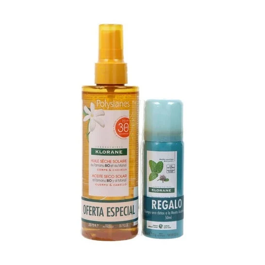 Polysianes Olio Secco Solare 30+ 200ml + Shampoo Secco 50ml