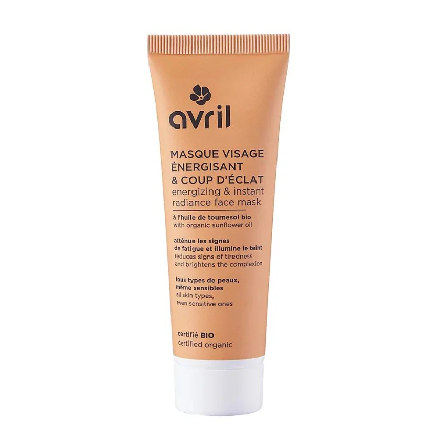 Avril Maschera viso energizzante e lucentezza all'olio di semi di girasole bio 50ml