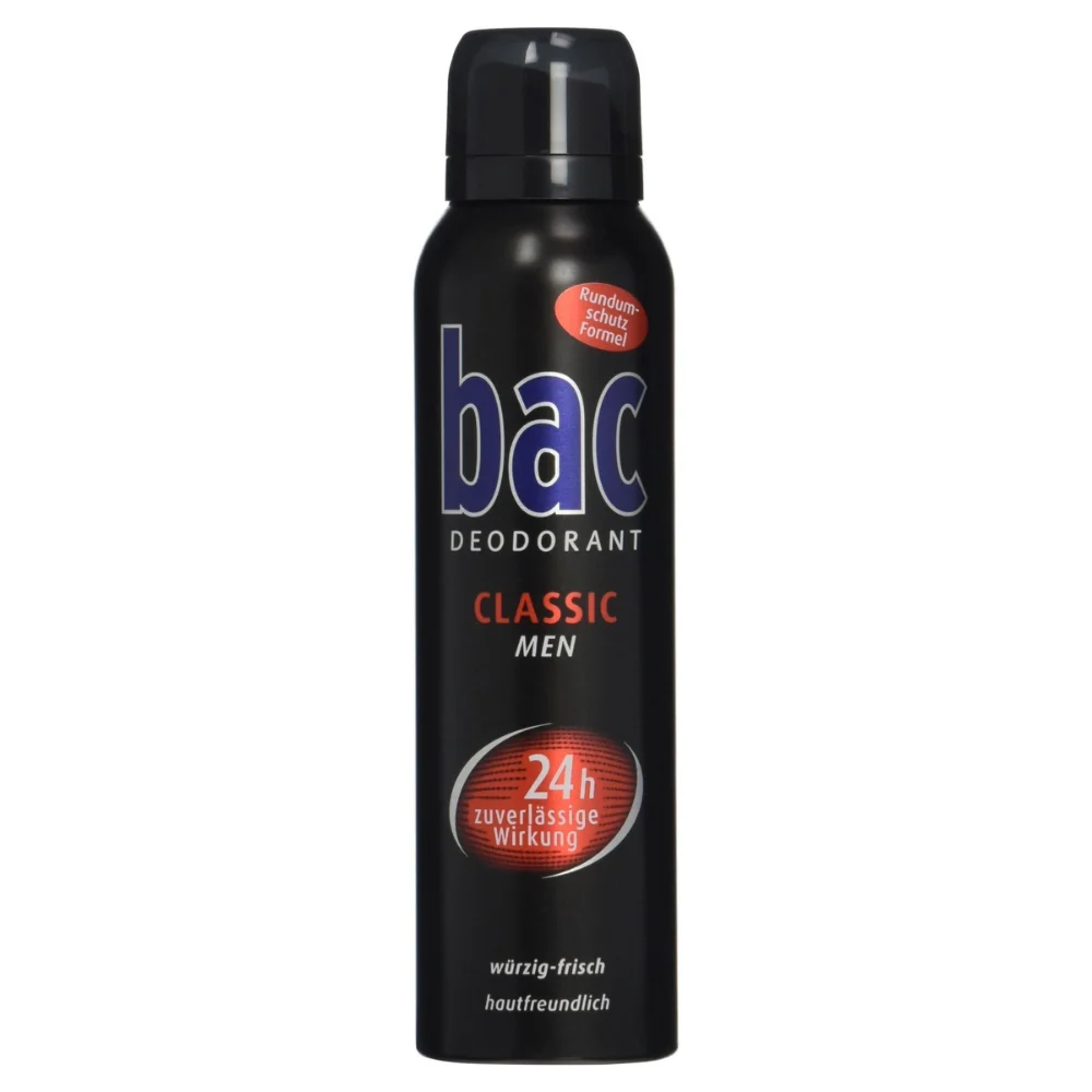 Bac Deospray Classic da uomo 24H - Deodorante da uomo - 150ml