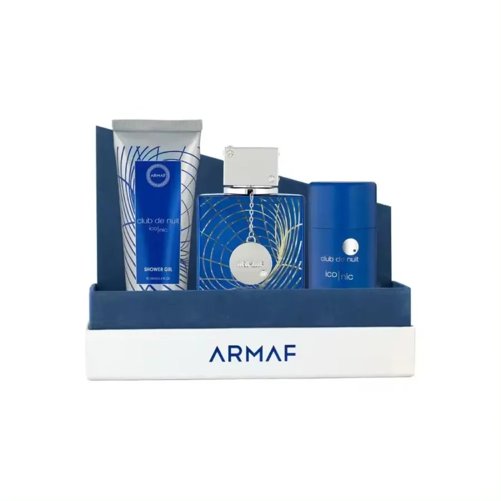 Armaf Club De Nuit Blue Iconic Set regalo EDP 105 ml, gel doccia 100 ml e deodorante 75 g - 105 ml